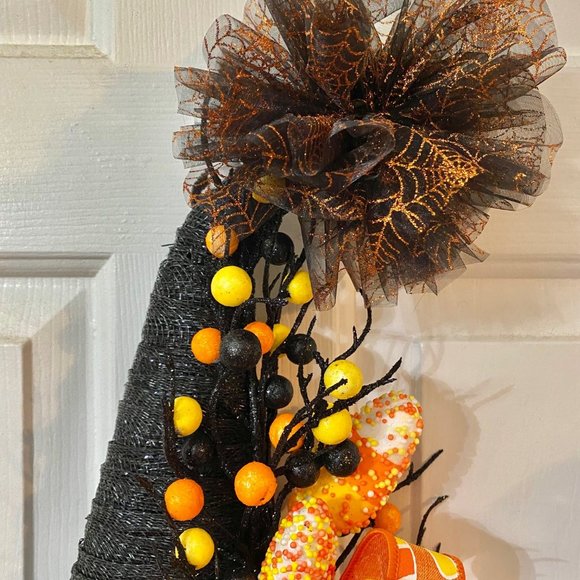 Candy Corn Fancy Witch Hat for Halloween! - Picture 5 of 6